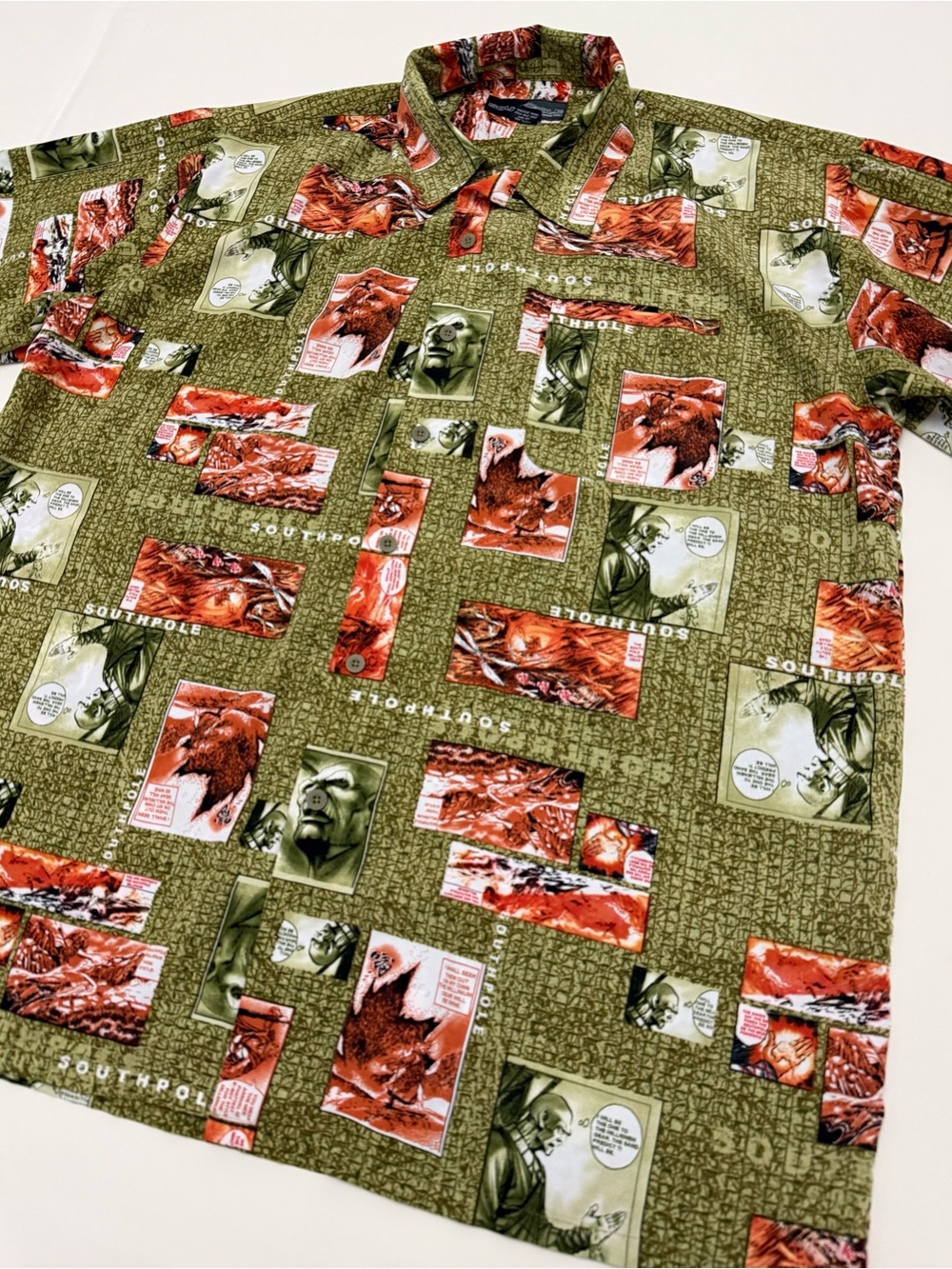 Vintage Southpole Millennium Graphic Button Down Shirt Size XL